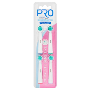 Pro Formula Sensitive Replacement Brush Heads 4 Pack