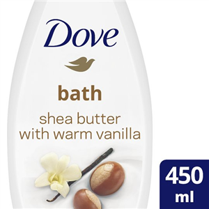 Dove Bath Shea Butter With Warm Vanilla 450Ml