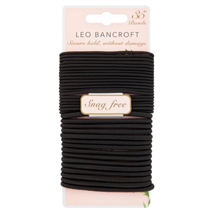 Leo Bancroft Black Assort Bands 35Pack