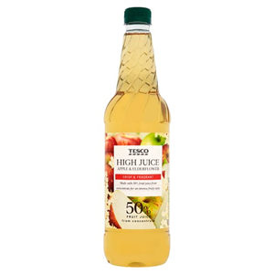 Tesco High Juice Apple & Elderflower 1L