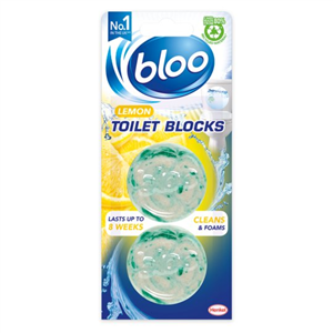 Bloo Acticlean Cistern Block Citrus Twinpack