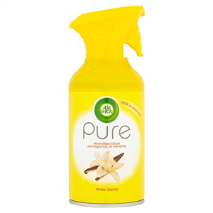 Airwick Air Freshener Aerosol Pure White Vanilla 250 Ml