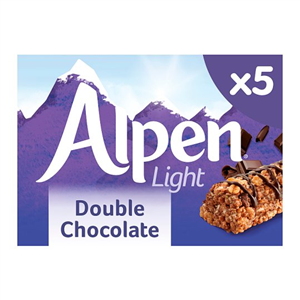 Alpen Light Bars Double Chocolate 5 Pack 95G