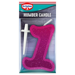 Dr. Oetker Number 1 Candle