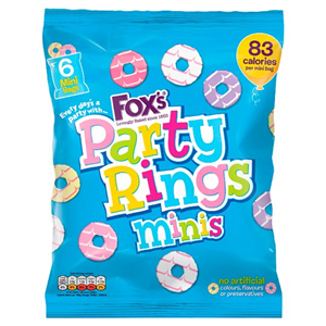 Fox's Mini Party Rings 120G