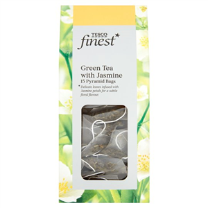 Tesco Finest Green Tea Jasmine 15 Tea Bags 30G