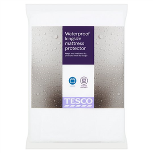 Tesco Waterproof Towelling Protector King