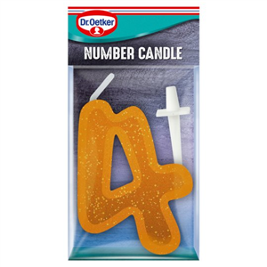 Dr. Oetker Number 4 Candle