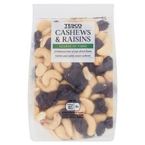 Tesco Cashew Nuts & Raisins 200g