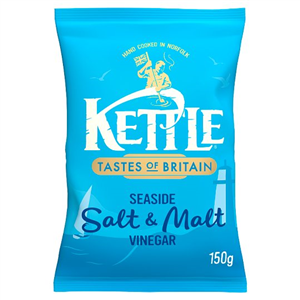 Kettle Chips Seaside Salt & Malt Vinegar 150g