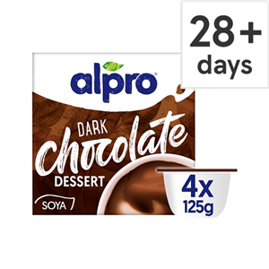 Alpro Dark Chocolate Soya Dessert 4X125g