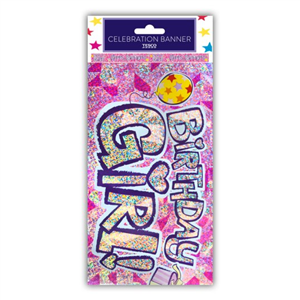 Tesco Birthday Girl Banner