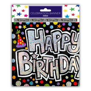 Tesco Giant Happy Birthday Banner