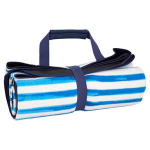 Tesco Ocean Blues Stripe Picnic Rug