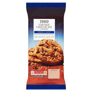 Tesco Chunky Chocolate 10 Cookies 200G