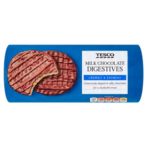 Tesco Milk Chocolate Digestive Biscuits 300G