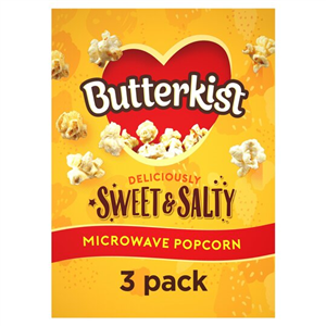 Butterkist Microwave Popcorn Sweet & Salted 3X60g