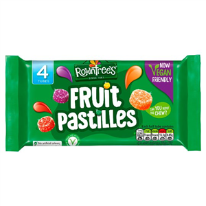 Rowntrees Vegan Fruit Pastilles 4X42.8g