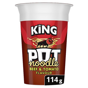 Pot Noodle King Beef & Tomato 114g