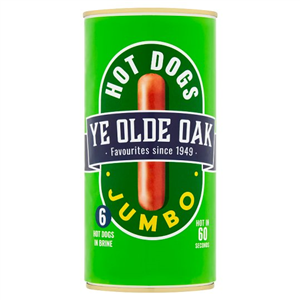 Ye Old Oak 6 Jumbo Hot Dogs Brine 560G