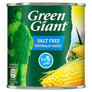 Green Giant Salt Free Sweetcorn 340g